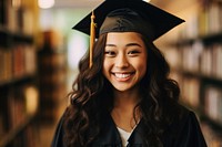 Graduation portrait student school. 