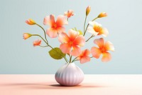 Flower brunch plant petal vase. AI generated Image by rawpixel.