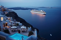 Santorini vehicle ship transportation. 