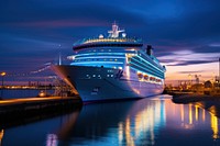 Ship illuminated outdoors vehicle.