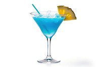Blue Hawaiian cocktail martini drink glass. AI generated Image by rawpixel.