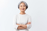 Senior woman smiling adult smile. AI generated Image by rawpixel.