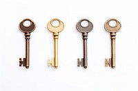 House keys white background protection security. AI generated Image by rawpixel.