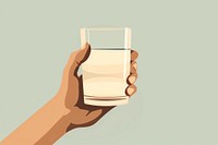Glass holding drink hand. AI generated Image by rawpixel.