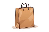 Paper bag handbag white background consumerism. AI generated Image by rawpixel.