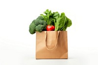 Paper bag vegetable broccoli plant. AI generated Image by rawpixel.