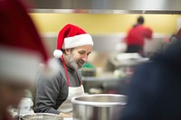 Soup kitchen christmas working adult. 