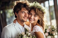 Young couple marriage portrait fashion. AI generated Image by rawpixel.
