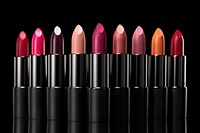 Cosmetics swatches beauty products lipstick arrangement variation freshness. AI generated Image by rawpixel.