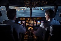 Control panel aircraft airplane vehicle. AI generated Image by rawpixel.