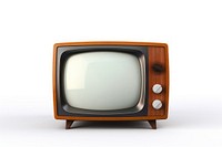 Retro TV television screen white background. AI generated Image by rawpixel.