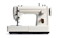 Sewing machine sewing white white background. AI generated Image by rawpixel.