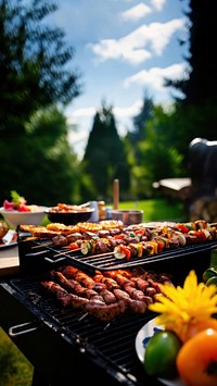 BBQ food party grilling cooking celebration. 