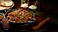 Fajita food meat vegetable. AI generated Image by rawpixel.