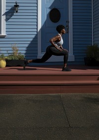 Woman exercise footwear sports adult. 