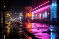 Street night outdoors lighting. AI generated Image by rawpixel.