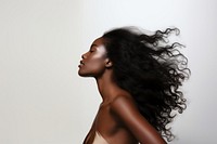 Black woman hair portrait adult photo. AI generated Image by rawpixel.