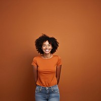 African american woman portrait laughing smiling. 