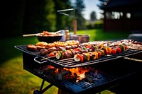 BBQ food party grilling meat cooking. AI generated Image by rawpixel.