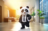 Cartoon panda anthropomorphic representation. AI generated Image by rawpixel.