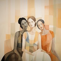 Women art painting drawing. AI generated Image by rawpixel.