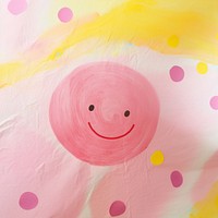 Happy face art backgrounds painting.