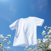 T-shirt sky outdoors nature. AI generated Image by rawpixel.