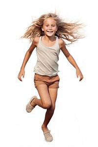 Child running footwear portrait dancing. AI generated Image by rawpixel.