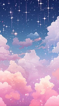 Cute wallpaper sky backgrounds outdoors. AI generated Image by rawpixel.