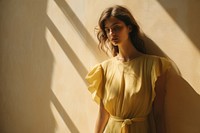 Dress portrait fashion yellow. 