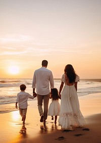 Family vacation outdoors nature. AI generated Image by rawpixel.