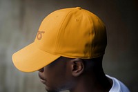 Men's cap mockup, clothing fashion psd