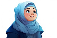Chubby muslim girl adult technology headscarf. AI generated Image by rawpixel.