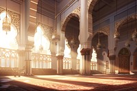 Mosque interior architecture building spirituality. 