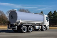 Oil truck, industrial vehicle with design space