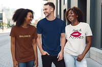 Unisex t-shirt mockup, fashion psd