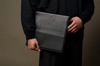 Folder holding wallet black. 