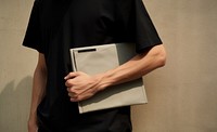 Folder holding paper adult. 