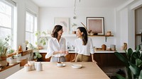 2 women adult togetherness architecture. AI generated Image by rawpixel.