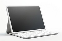 Tablet mockup computer keyboard laptop. 