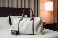 Traveling white bag handbag purse accessories. AI generated Image by rawpixel.