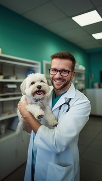 Veterinarian portrait mammal doctor. 