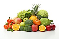 Healthy food grapefruit pineapple vegetable. AI generated Image by rawpixel.