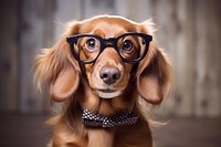 Dog wearing glasses animal mammal pet. AI generated Image by rawpixel.