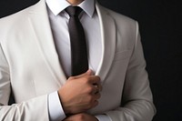 White suit tie necktie luxury. AI generated Image by rawpixel.