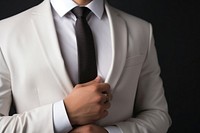 White suit tie necktie luxury. 