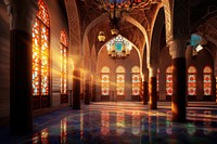 Mosque interior architecture building spirituality. 