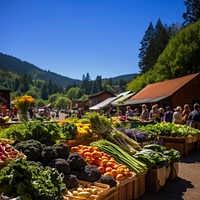 Market outdoors nature farmer's market. 