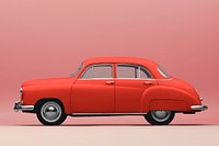 Classic car mockup, realistic  retro vehicle psd