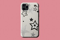 Star smartphone case in black and white